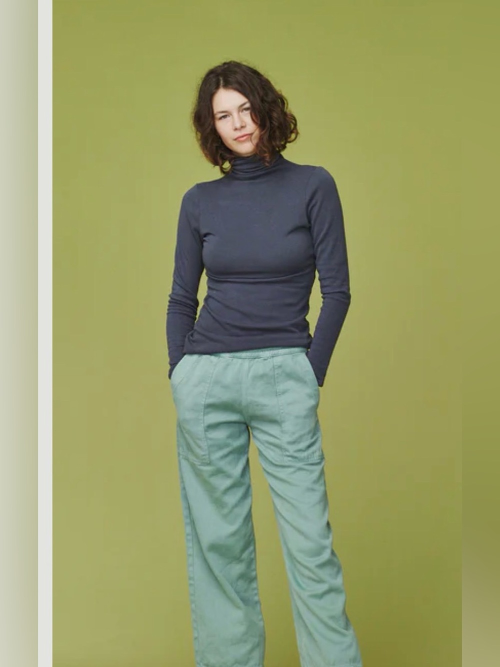 Jungmaven Whidbey Turtleneck in Ochre L